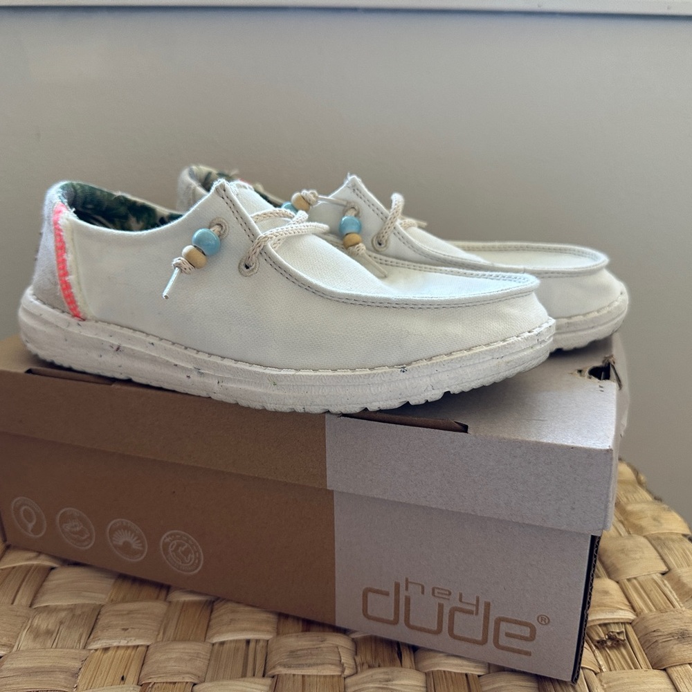 Hey Dude White Casual Shoes